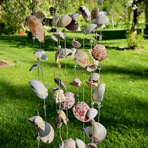 Handmade Seashell Wind Chime – Coastal Beach Boho Decor, Ocean lover Gift