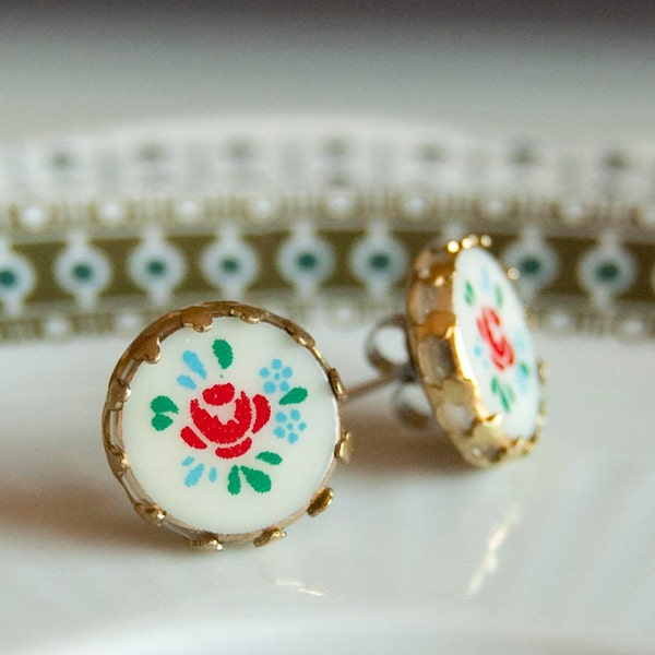 Folklore - porcelain earrings