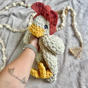 Crocheted Della Duck Snuggler: Handmade Heirloom Gift