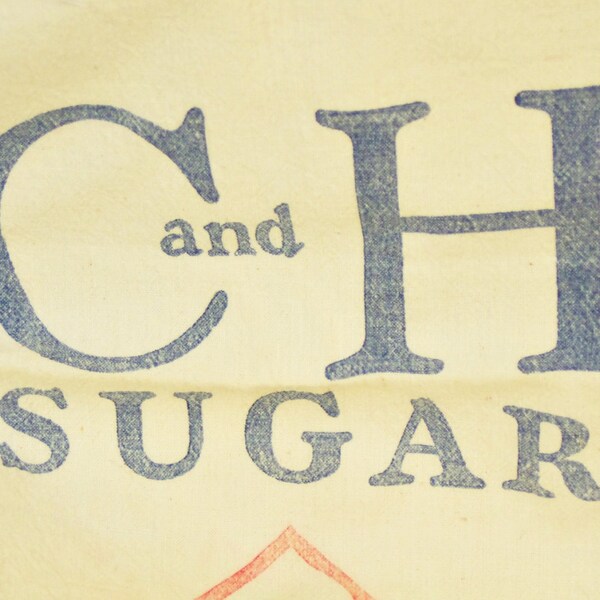 Vintage C and H Sugar Bag - 100 LBS  - San Francisco, Ca.