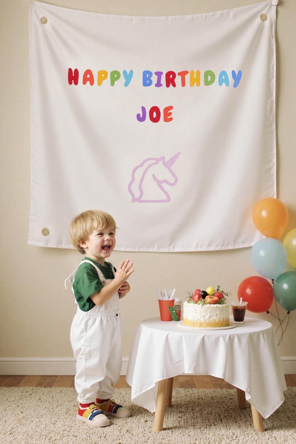 Personalised hand embroidery Birthday Name Flag, Birthday Banner, Custom Birthday Banner, Fabric Sign, Fabric Birtday Sign, Boho Wall Art