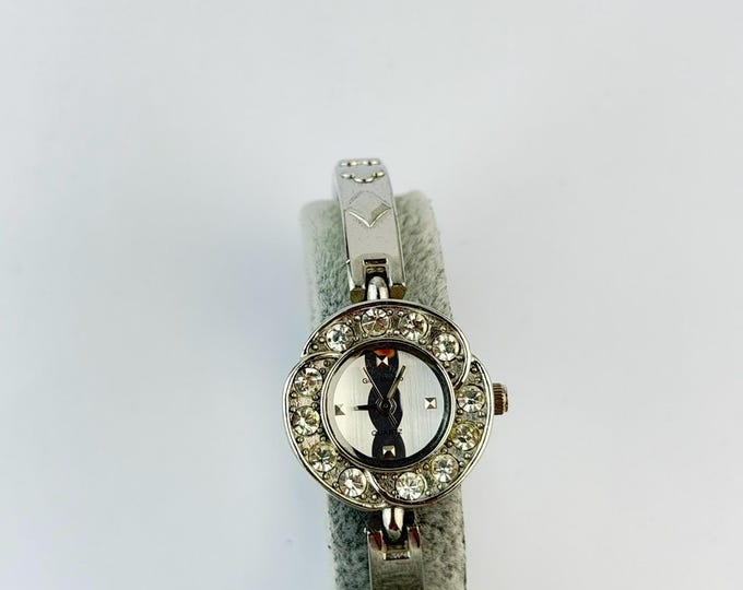 Vintage Gino Milano 2002 Italy Moda Quartz Watch, Stainless Steel Analog Wristwatch, Classic Everyday Timepiece, New Battery