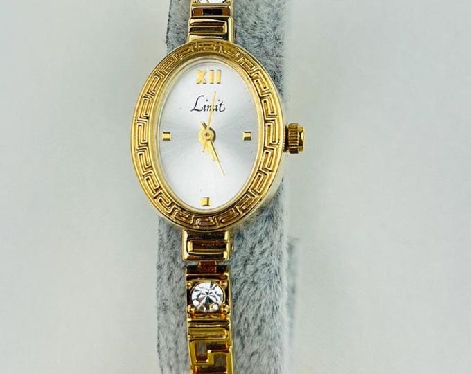 Vintage gold tone ladies watch , stainless steel gold plated , new battery fitted , quartz movement