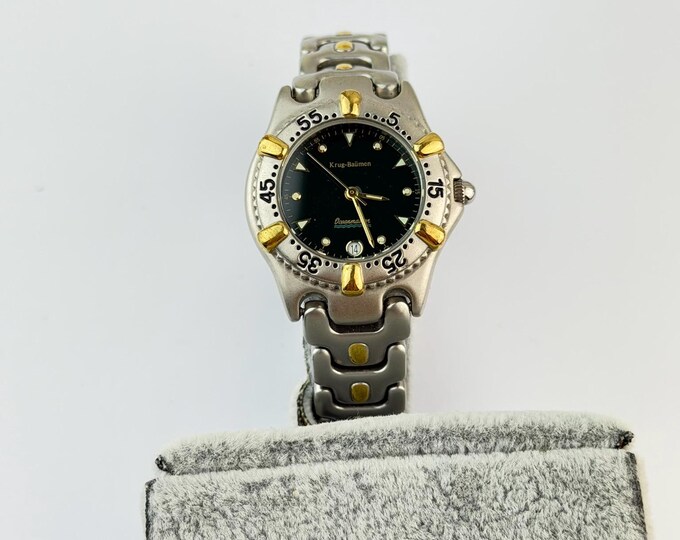 Vintage Krug-Baumen Ladies Watch Two-Tone Stainless Steel (80s/90s)