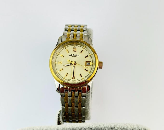 Vintage Rotary Ladies Watch Two-Tone Stainless Steel (1980s/1990s)