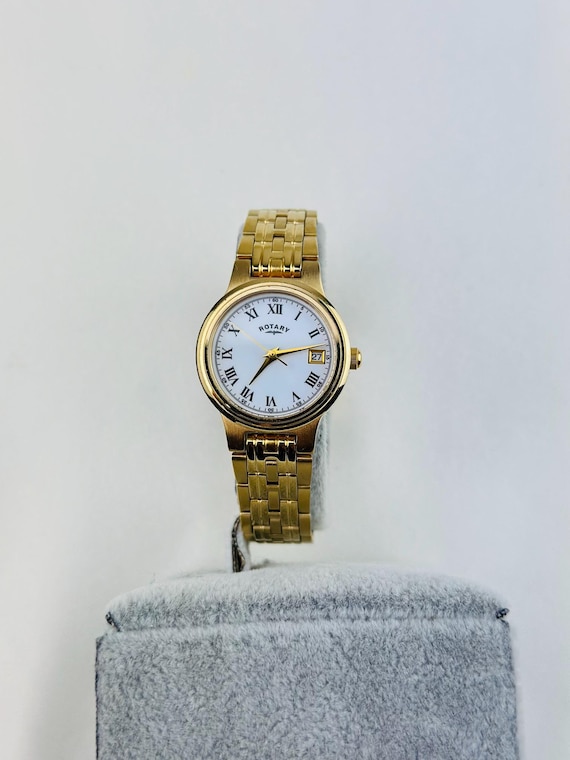 Vintage Rotary Stainless Steel Gold Plated Watch (1990) - Water Resistant & New Battery - Classic Timepiece