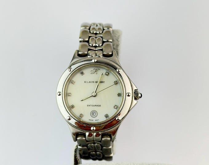 Vintage Klaus Kobec Stainless Steel Watch (Model 78631) • Classic Everyday Quartz Timepiece