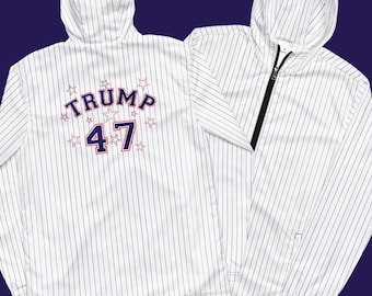 Men's Windbreaker, Hoodie, Donald Trump, DJT, American, Patriot,