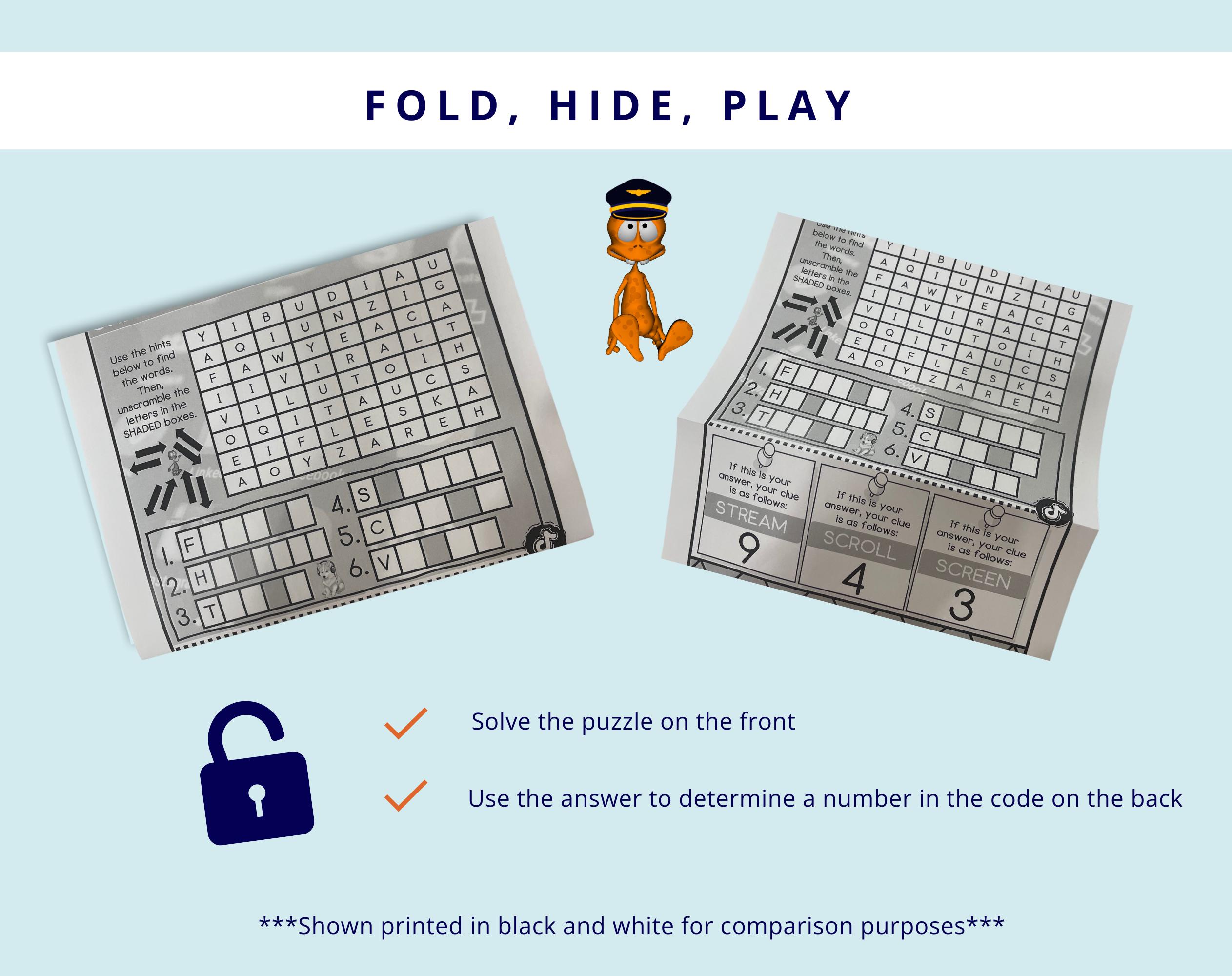 Escape Room Printable for Kids, Puzzles for Children, Family Game Night ...