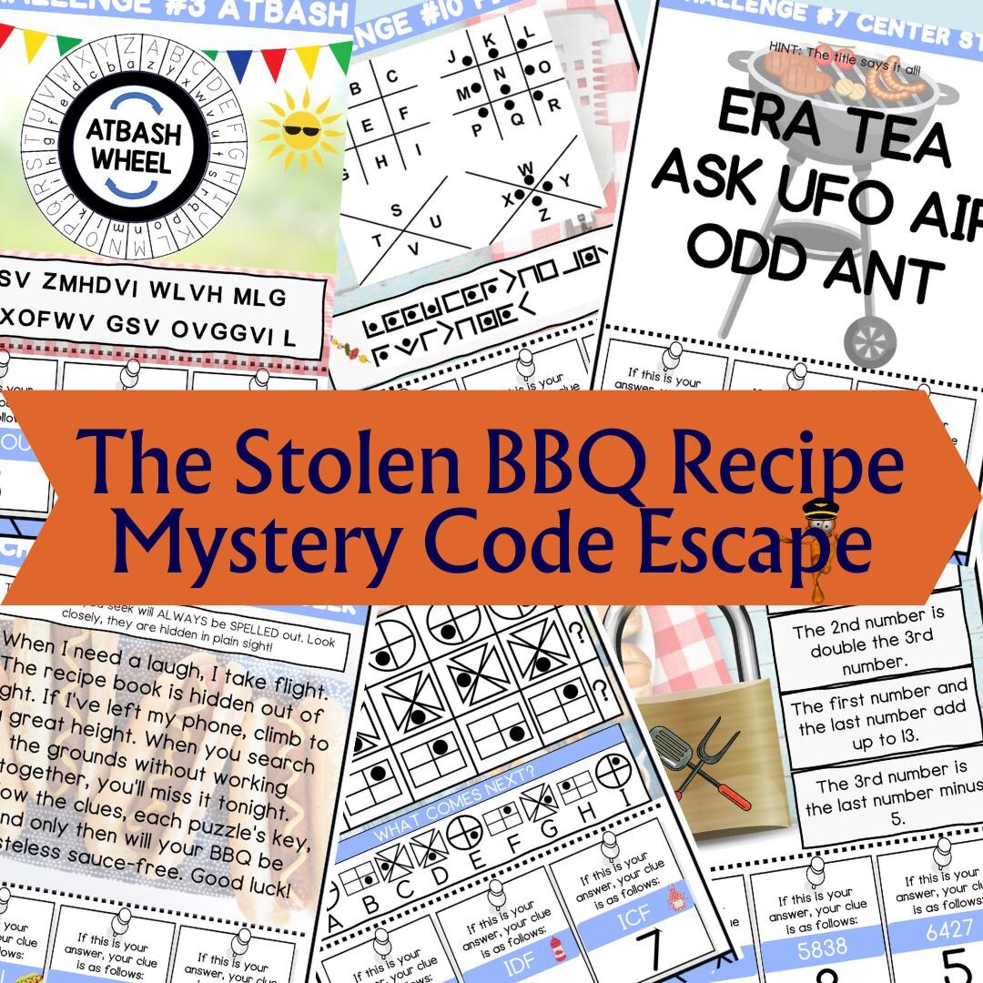 Escape Room for Kids, BBQ Kids Game, Family Game Night, Family Reunion ...