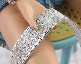 12" Fashion Doll Metallic Wire Edged Ribbon - More Colors