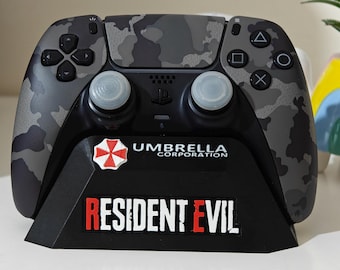 3D Printed Biohazard Controller Stand – Horror Game Desk Decor