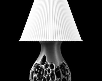 VIRUS 01 - 3D Printed Honeycomb Lattice Table Lamp – Organic Cell Structure Bedside Light