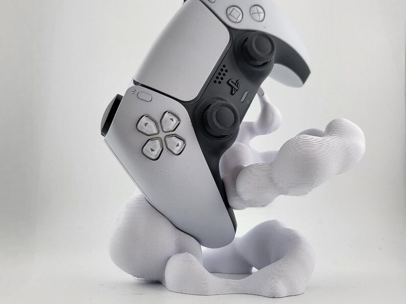 3D-geprinte cloudcontrollerstandaard – cartoon gamepaddock, bureaudecor afbeelding 2
