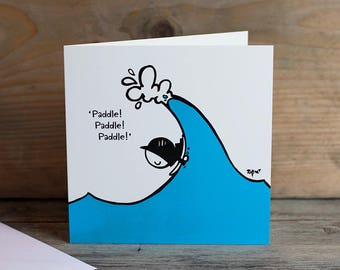 Paddle Paddle Paddle - greeting card