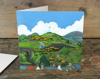 Castle Hill, Cullen - greeting card