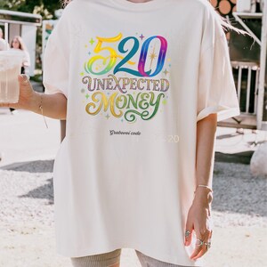 Camiseta Grabovoi Código 520, Camiseta para la manifestación inesperada de dinero, Ley de la atracción, Numerología espiritual