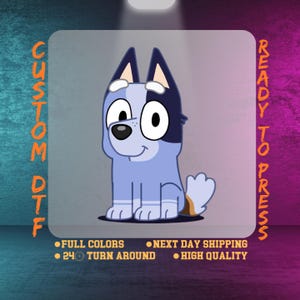 Socks Bluey Puppy Dtf Transfer, Autism Mama Sublimation, Autism Advocate Tee Ready To Press, Blue Dog Autism Acceptance, Dtf Gang Sheet