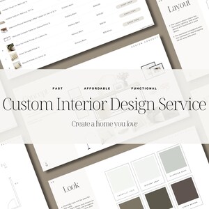 Deluxe Design Package, Custom Interior Design, Interior Design, Virtual Interior Design, Home Design, Interior Design Service, Interior Plan
