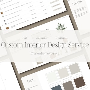 Mini Design Package, Custom Interior Design, Interior Design, Virtual Interior Design, Home Design, Interior Design Service, Interior Plan