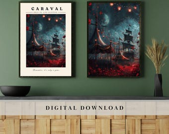 Caraval Isle of Dreams Print Instant Digital Download Stephanie Garber Booktok Wall Art Isla De los Suenos Legendary Enchanted Island
