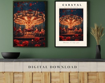 Caraval Print Instant Digital Download Donatella Dragna Legend Stephanie Garber Bookish Wall Art Whimsical Fantasy Decor