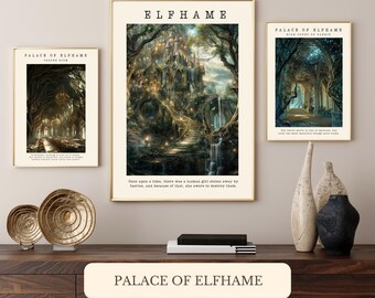 Palace of Elfhame Art Print Set, Booktok Corner (Digital Download)