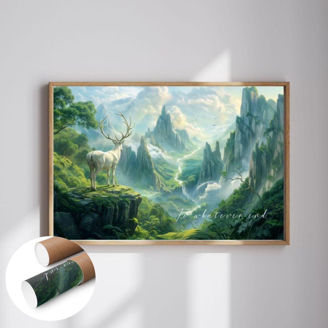 Terrasen Print To Whatever End Landscape Poster TOG SJM Bookish Wall Art ACOTAR