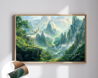 Terrasen Print  To Whatever End Landscape Poster TOG SJM Bookish Wall Art ACOTAR