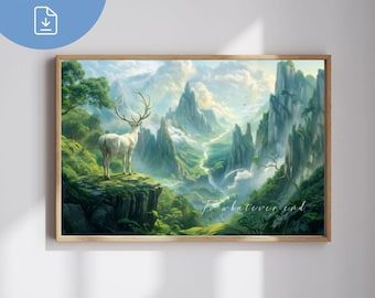 To Whatever End Terrasen Print Instant Download Throne of Glass Nature Landscape Poster Print TOG fan art ACOTAR Sara J Maas