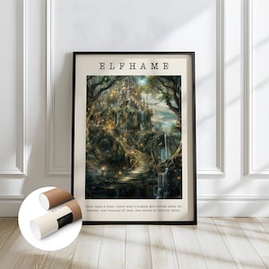 Cruel Prince Folk of Air Poster, Unframed Wall Art, Palace of Elfhame, Faerie World, Holly Black, Booktok corner, Bookish Wall Art