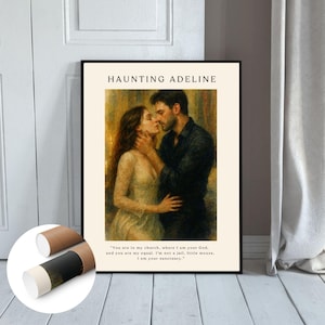 Haunting Adeline UNFRAMED Wall Art Poster Zade Meadows Adeline Fan Art Dark Romance