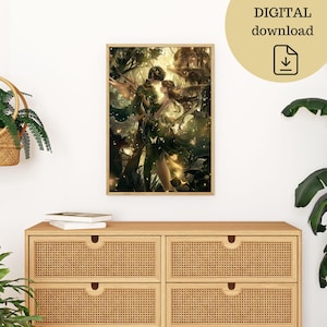 The Cruel Prince Jude Duarte Cardan Digital Print Instant Download Holly Black Bookart Illustration Print Fantasy Romance Love