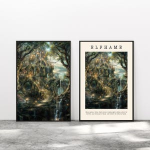 Elfhame Grausamer Prinz Elfhame Folk der Luft Plakatwand Kunst ,Booktok Ecke, Elfhame Palace Printable Stechpalme Schwarz