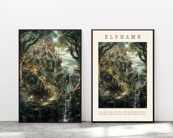 Elfhame Digital Download Cruel Prince Elfhame Folk of the Air Bookish Wall Art ,Booktok corner, Elfhame Palace Printable Holly Black