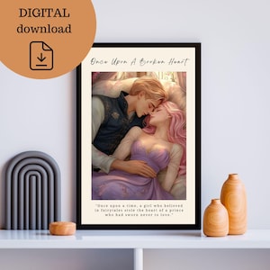 Evangeline Fox and Jacks (Prince of Hearts) Digital Print Instant Download Bookish Wall Art Once Upon A Broken Heart Stephanie Garber