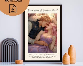Evangeline Fox and Jacks (Prince of Hearts) Digital Print Instant Download Bookish Wall Art Once Upon A Broken Heart Stephanie Garber
