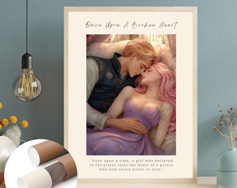 OUABH Print, The Archer and the Fox, UNFRAMED Wall Art, Stephanie Garber, Booktok, Once Upon A Broken Heart