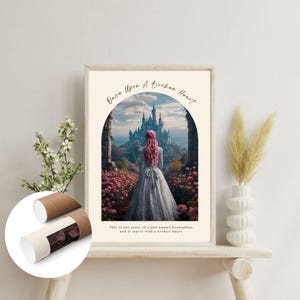 Evangeline Fox Once Upon A Broken Heart UNFRAMED Wall Art Stephanie Garber Bookish Gift IdeaBooktok corner Caraval