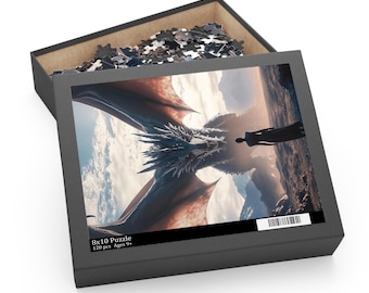 Fourth Wing Puzzle Art Violet Sorrengail Tairn Puzzle Fantasy Picture Puzzle Dragon Rider Gift for Book Lovers