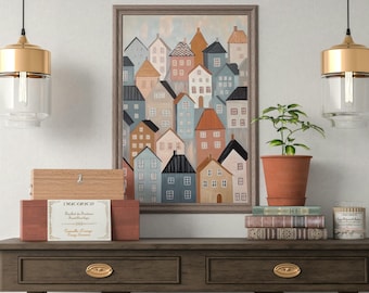 Scandinavian Wall Art Digital Print Instant Download Modern Rustic Art Modern Scandi style, Scandinavian houses, Nordic Art Swedish wall art