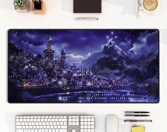 Velaris Desk Mat Acotar Mouse Pad, Night Court, City of Starlight, Fantasy deskmat, Book lover gift, Booktok, Large Desk Mat, ACOTAR merch