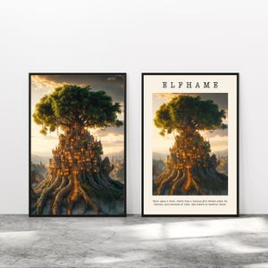 エルフェーム王国デジタルダウンロード 残酷な王子エルフェーム 空の民 本っぽい壁アート、ブックトック、エルフェーム宮殿プリント ホリーブラック