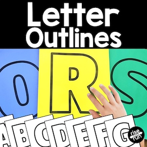 Lettres et chiffres de l'alphabet en gras, contour noir, pour tableau d'affichage : à télécharger et à imprimer image 2