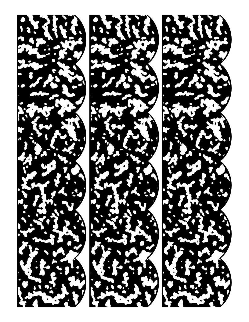 Printable Bulletin Board Border With Composition Book Notebook Pattern ...