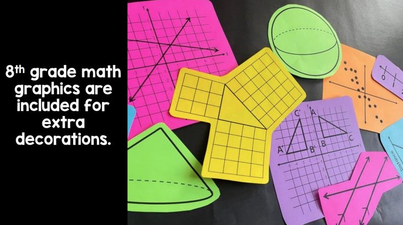 8th Grade Math Classroom Door Design Decoration to Print and Hang for ...