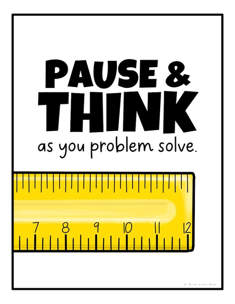 Math Classroom Posters for Middle School Math Classroom Decor With ...