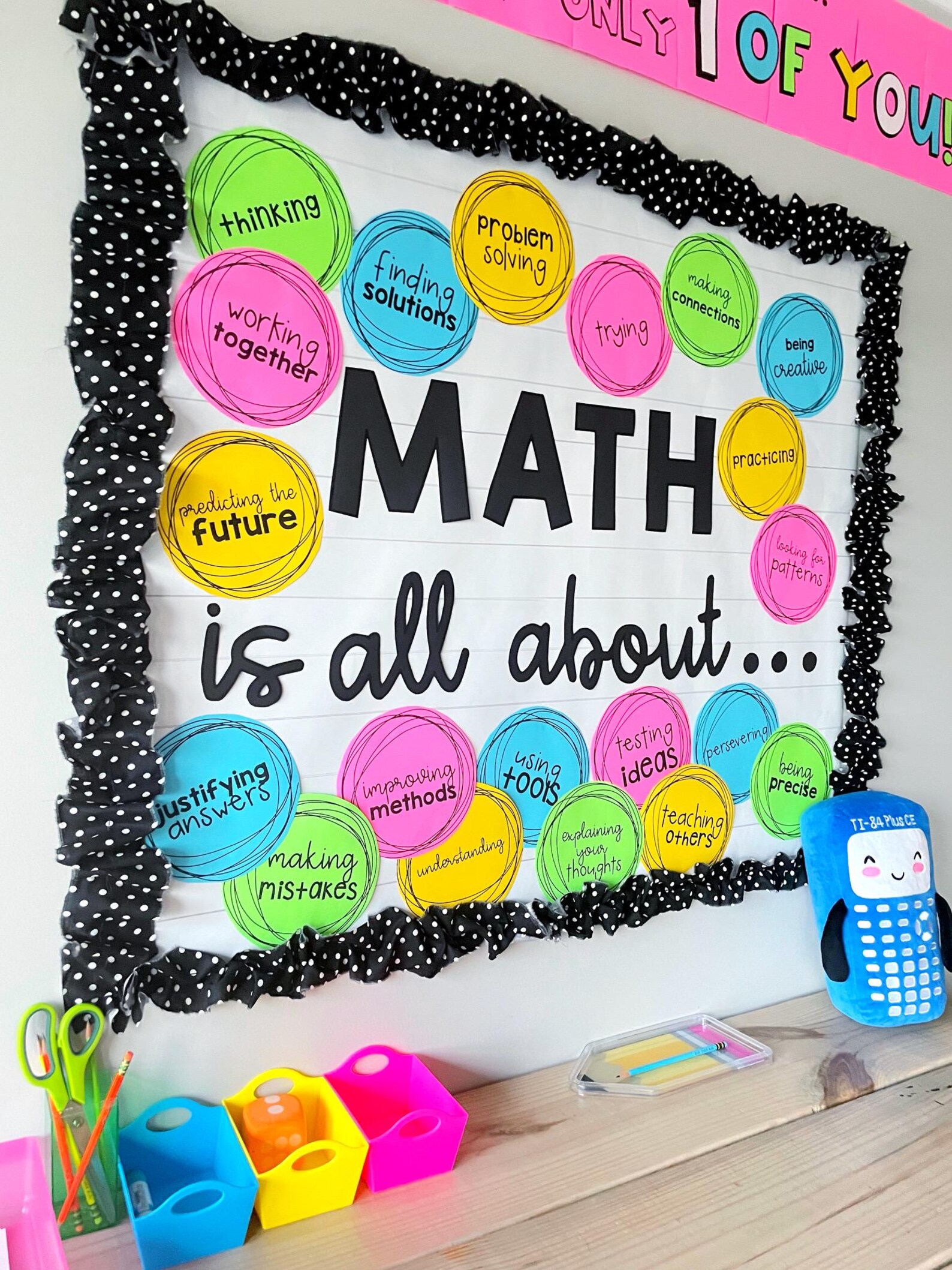 Math Bulletin Board Kit, Easy DIY Print and Cut Pieces, Math is All ...