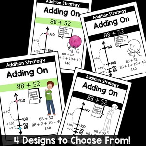 Math Classroom Posters for Mental Math Strategies and Number Talks for ...