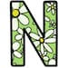 Spring Flower Bulletin Board Alphabet Letters and Numbers for April and ...